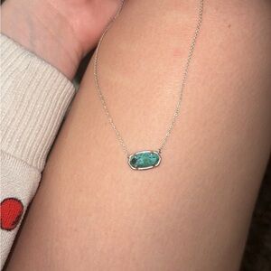 Kendra Scott silver and turquoise necklace * not available on website anymore*